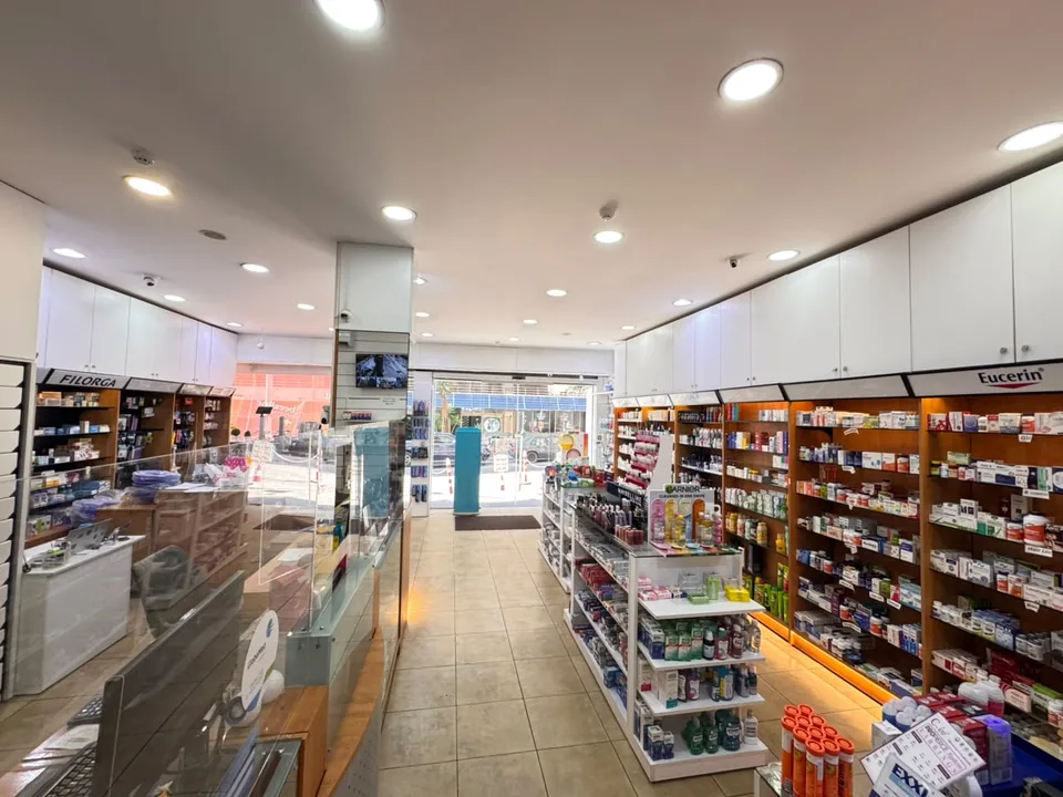 Bright modern interior of Light House Pharmacy in Ras Beirut