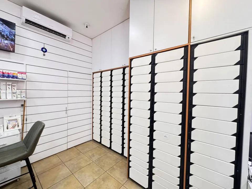 Organized prescription medicine storage drawers at Light House Pharmacy